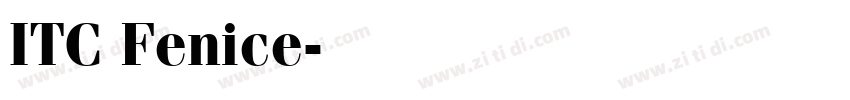 ITC Fenice字体转换
